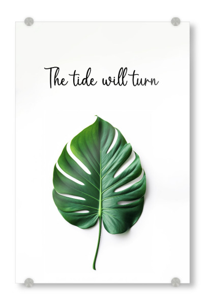Acrylglasbild "Tide will Turn" artboxONE - Natur,Floral,Lustig