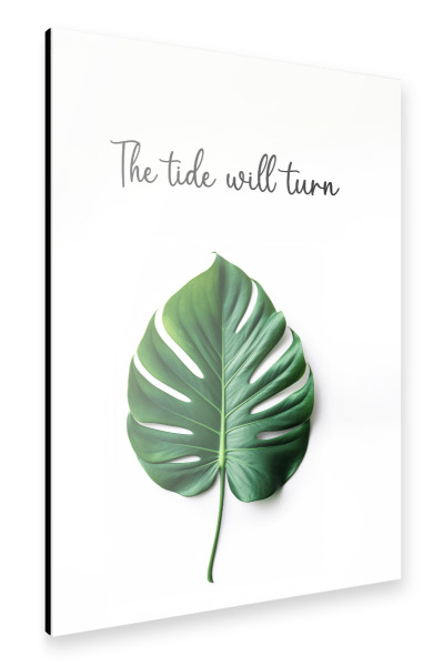 Alu-Dibond "Tide will Turn" 30x20 cm artboxONE