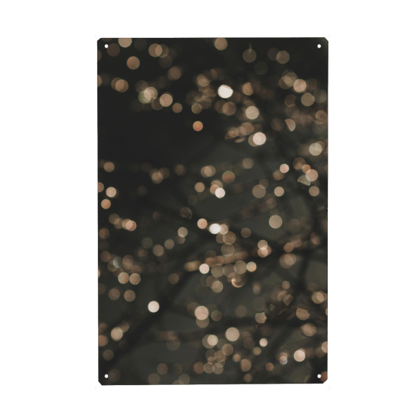 Metall Poster "Mitternachtsglühen" artboxONE - Natur,Abstrakt