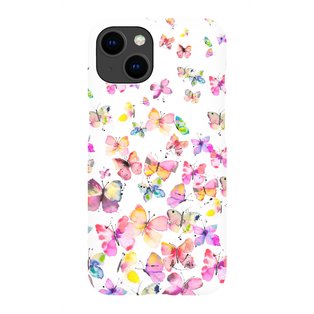 iPhone "Aquarell Bunte Schmetterlinge" Premium-Case Handyhülle artboxONE