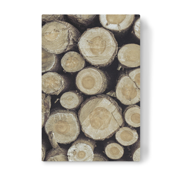 Leinwandbild "Holzstapel" artboxONE - Natur,Männer