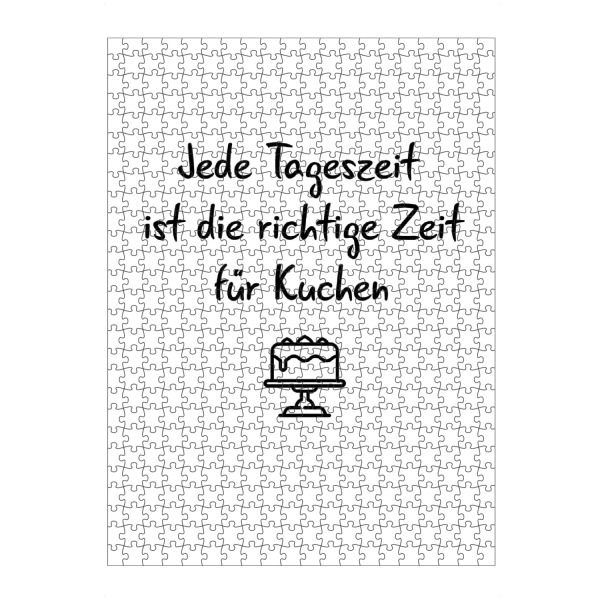 Puzzle Ravensburger "Lust auf Kuchen" artboxONE - Essen & Trinken,Menschen,Buchstaben,Lustig