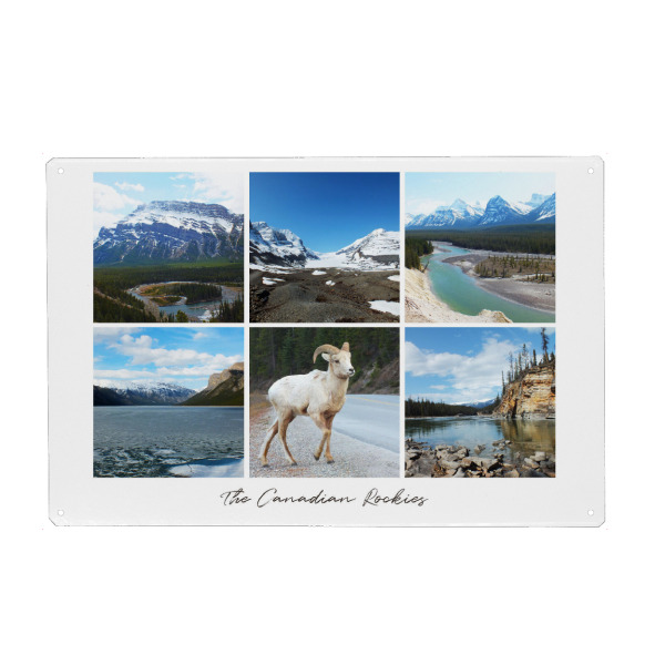 Metall Poster "The Canadian Rockies" artboxONE - Natur,Reise,Reise / Länder