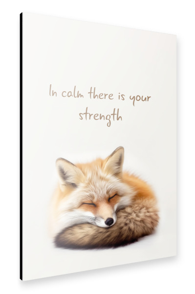 Alu-Dibond "Niedlicher Fuchs" 30x20 cm artboxONE