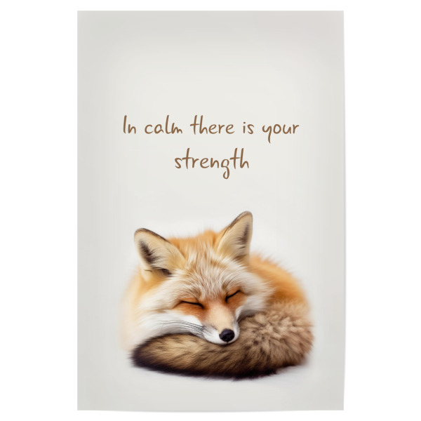 Poster "Niedlicher Fuchs" artboxONE - Typografie,Tiere,Liebe