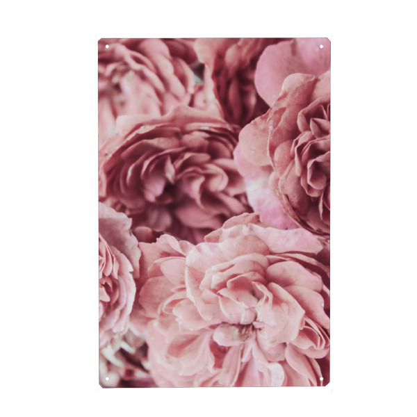 Metall Poster "Blütenblätter I" artboxONE - Natur,Floral,Für Mama