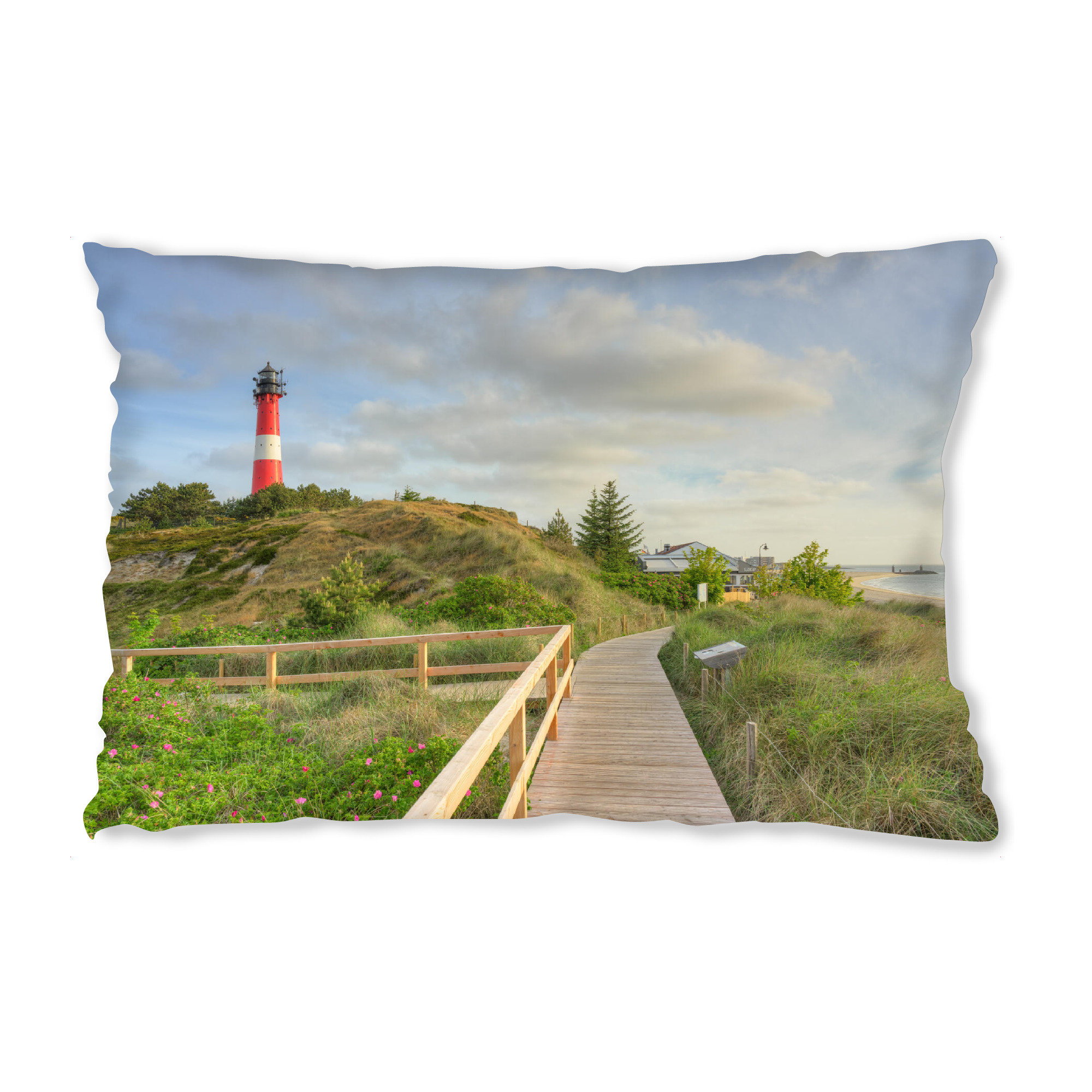 Design-Kissen "Sylt Hörnum am Morgen" artboxONE - Städte,Reise,Reise / Strand und Meer