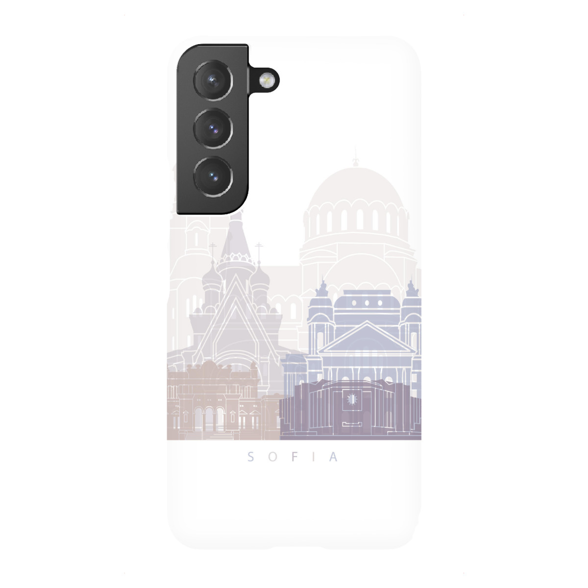 Samsung Galaxy "Skyline von Sofia in Pastellfarben" Premium-Case Handyhülle artboxONE