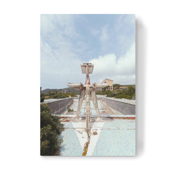 Leinwandbild "Piscina Olimpionica" artboxONE - Reise,Architektur,Buchstaben / U,Buchstaben / V