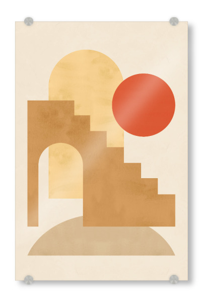 Acrylglasbild "Geometric shapes B" artboxONE - Abstrakt,Geometrie