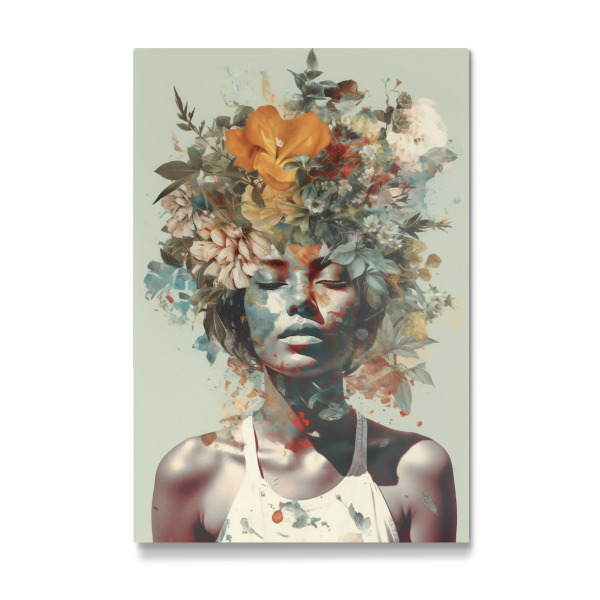 Galerie-Print "Pop floral Portrait" 30x20 cm artboxONE