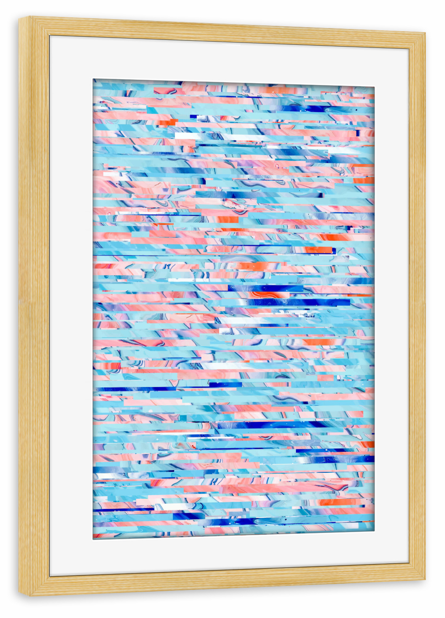 Poster mit Rahmen kiefer "Friedlicher Zauber" artboxONE - Abstrakt