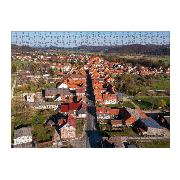 artboxONE Puzzle "Herleshausen im schönen Werratal" artboxONE - Städte,Architektur - Herleshausen,Hessen,Dorf,Werratal,Deutschland,Landschaft