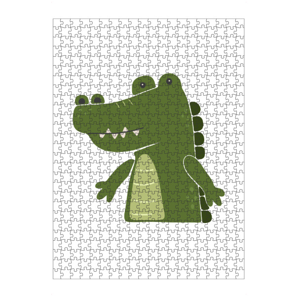 Puzzle Ravensburger "Niedliche Krokodilillustration" artboxONE - Für Kinder,Tiere