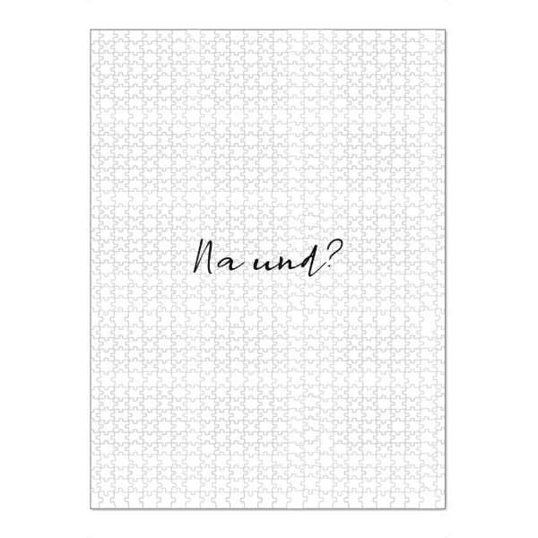 Puzzle Ravensburger "Na und Typo" artboxONE - Typografie,Schwarzweiß,Buchstaben / N,Lustig