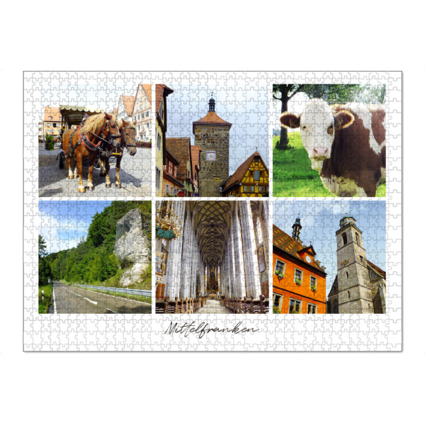 Puzzle Ravensburger "Mittelfranken Impressionen" artboxONE - Städte,Reise,Architektur,Reise / Länder