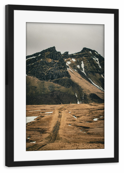 Poster mit Rahmen schwarz "Spitzenkanten" artboxONE - Natur,Reise,Männer