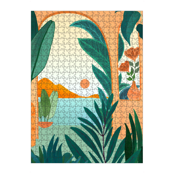 artboxONE Puzzle "Sommervilla" artboxONE - Natur,Reise,Städte / Weitere - Landschaft,Malerisch,Im freien,Villa,Zuhause,Meer,Küste,Urlaub,Garten