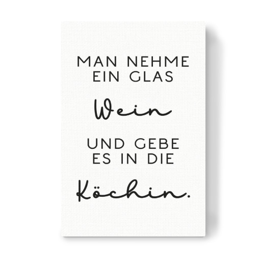 Wein für die Köchin