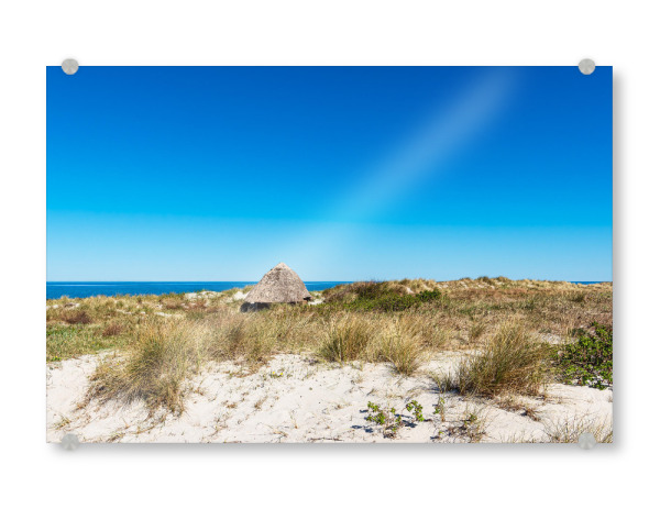 Acrylglasbild "Hütte, Dünen, Ostsee" artboxONE - Natur,Reise,Architektur,Reise / Strand und Meer