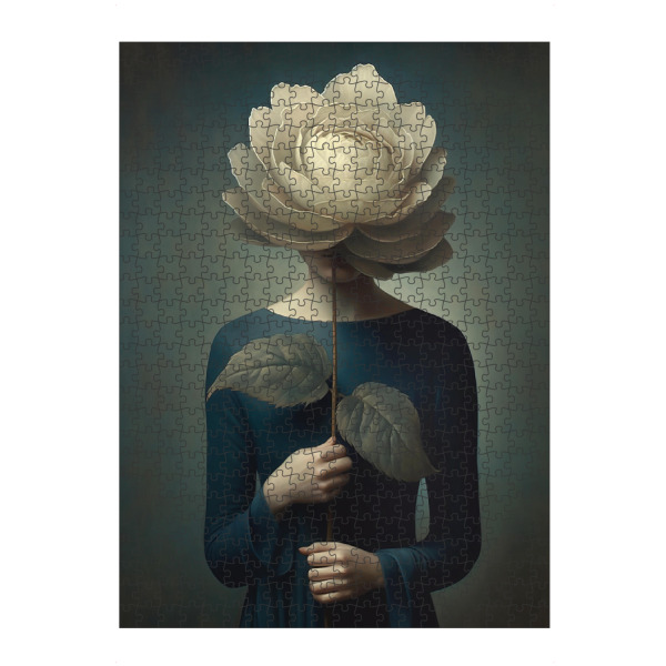 Puzzle Ravensburger "Frau mir Blumenkopf" artboxONE - Floral,Abstrakt,Menschen