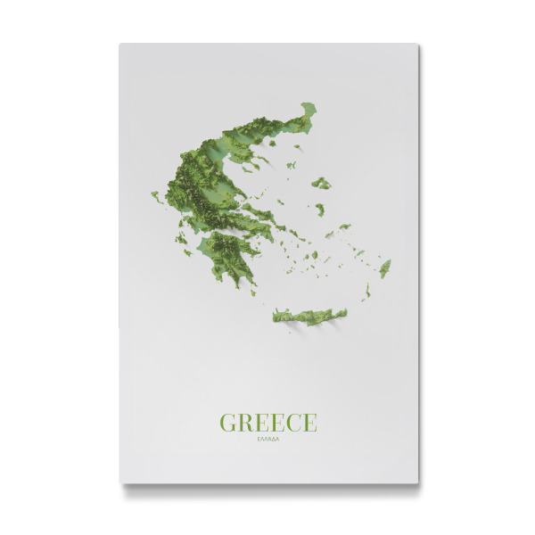 Galerie-Print "Griechenland 3D-Karte" 30x20 cm artboxONE