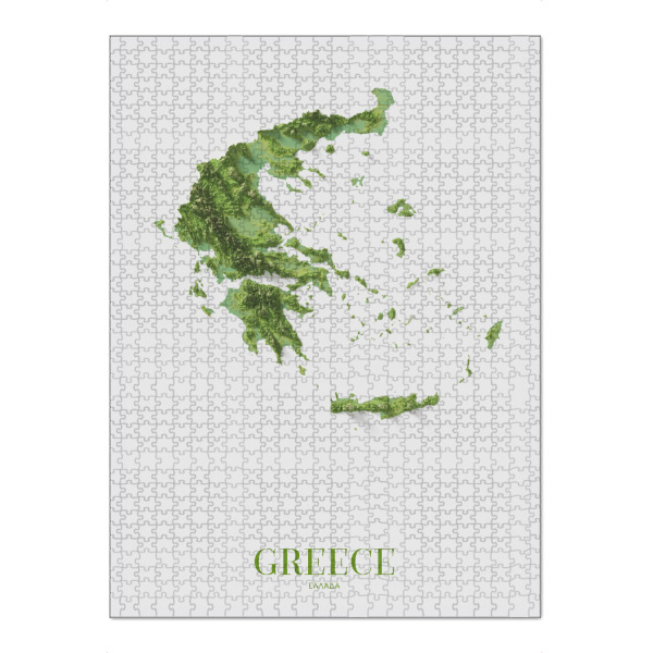 Puzzle Ravensburger "Griechenland 3D-Karte" artboxONE - Kartografie