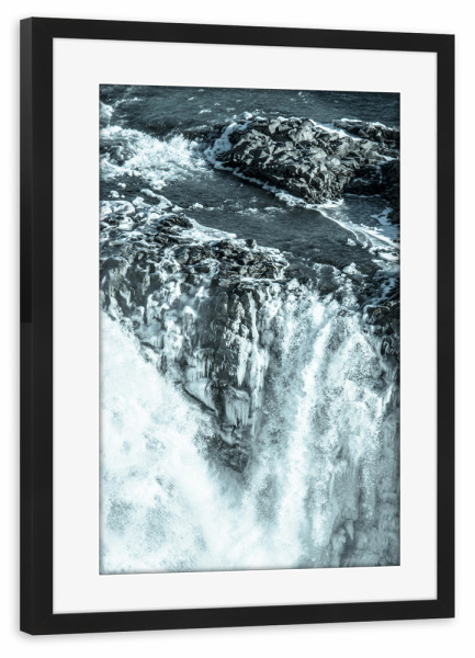 Poster mit Rahmen schwarz "Wasserfall der Götter" artboxONE - Natur,Reise / Strand und Meer
