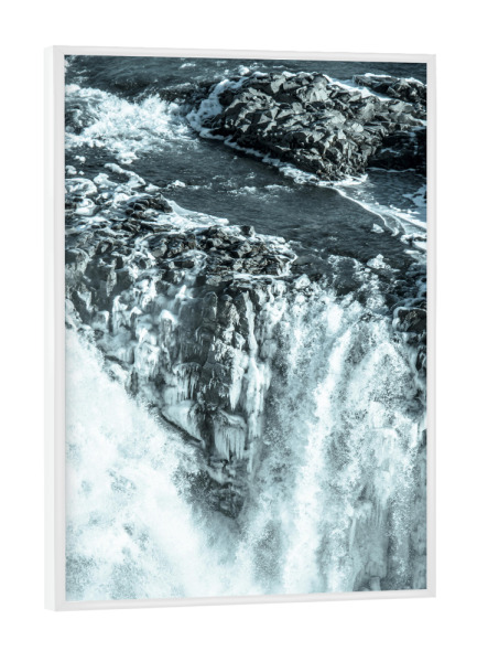 Poster mit weißem Rahmen "Wasserfall der Götter" artboxONE - Natur,Reise / Strand und Meer