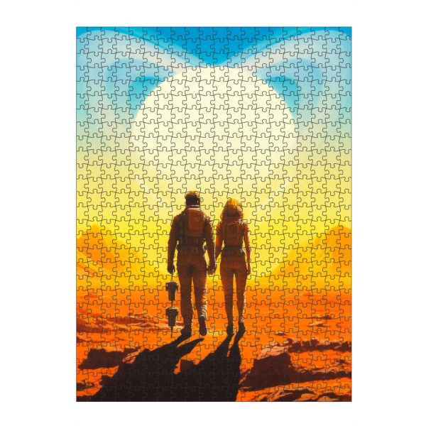 Puzzle Ravensburger "Saturn-Liebe" artboxONE - Reise,Liebe,Galaxy
