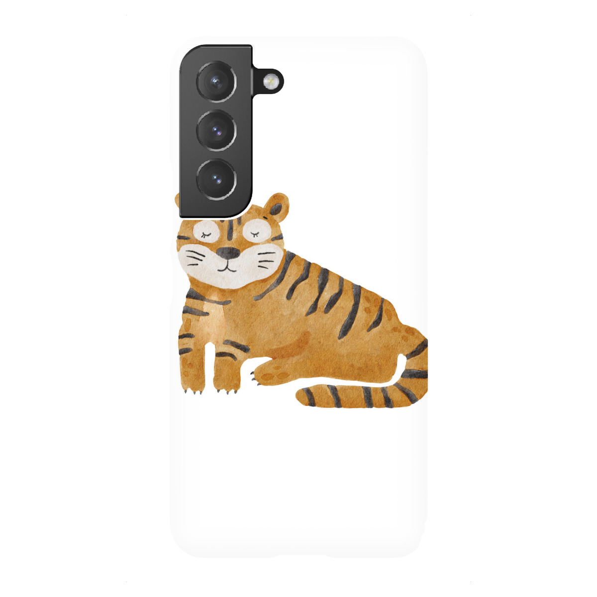 Samsung Galaxy "Aquarell-Tiger-Kunst" Premium-Case Handyhülle artboxONE
