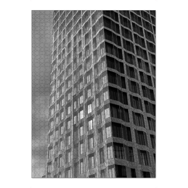 Puzzle Ravensburger "High & Up" artboxONE - Städte,Städte / Berlin,Schwarzweiß,Architektur - Berlin,Architektur,Städte,Gebäude,Schwarzweiß