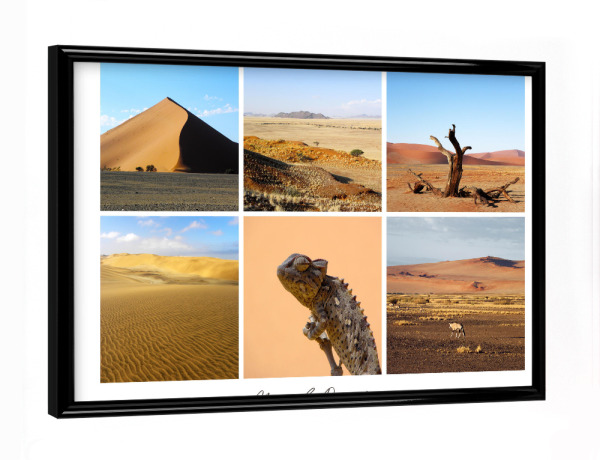 Poster mit schwarzem Rahmen "The Namib Desert" artboxONE - Natur,Reise,Reise / Afrika,Reise / Länder