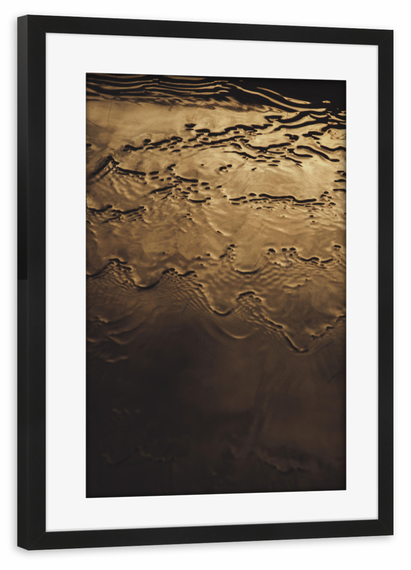 Poster mit Rahmen schwarz "Goldfarbe" artboxONE - Natur,Abstrakt