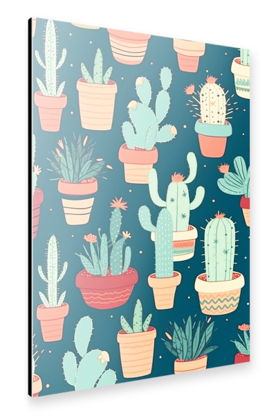 Alu-Dibond "Kaktus Liebe" 30x20 cm artboxONE