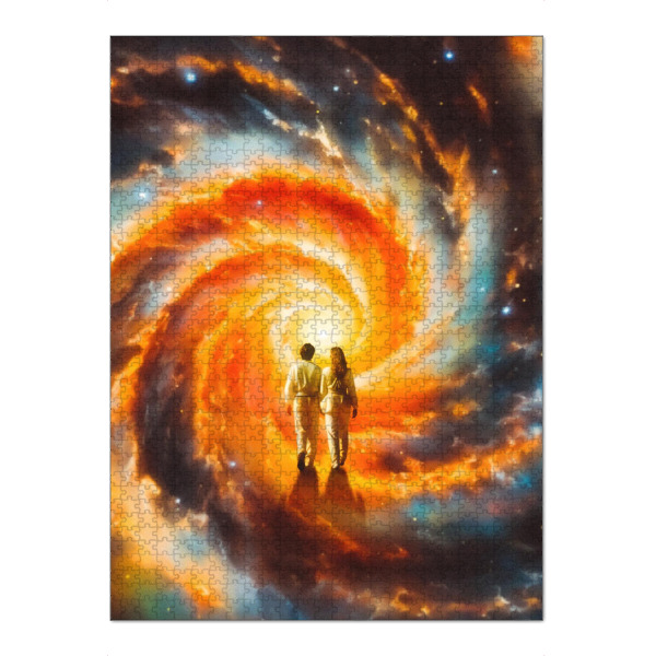 Puzzle Ravensburger "Der Liebe eine Chance geben" artboxONE - Abstrakt,Liebe,Für Mama,Galaxy