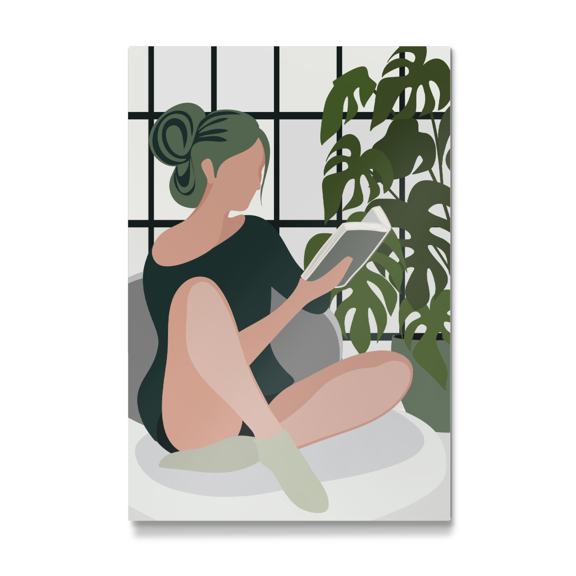 Galerie-Print "Bücherwurm zu Hause" 75x50 cm artboxONE