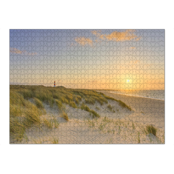 Puzzle Ravensburger "Sylt Ellenbogen Sonnenuntergang" artboxONE - Natur,Reise,Reise / Strand und Meer