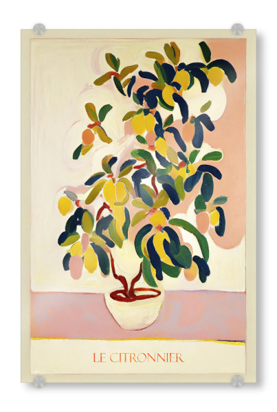 Acrylglasbild "Le Citronnier" artboxONE - Floral,Essen & Trinken,Abstrakt