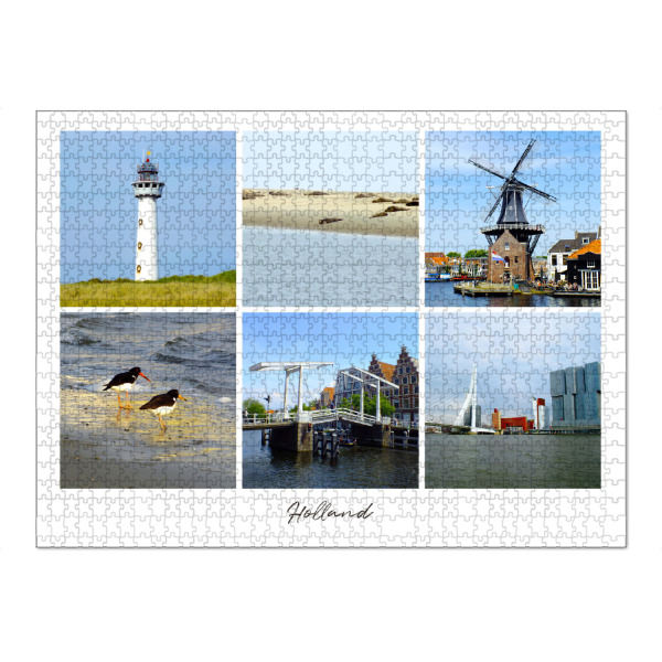 Puzzle Ravensburger "Holland Impressions" artboxONE - Natur,Reise,Architektur,Reise / Strand und Meer,Reise / Länder