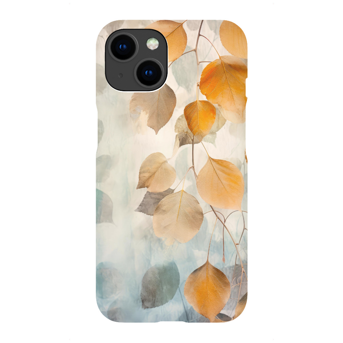 iPhone "Blumenblätter Kunst E" Premium-Case Handyhülle artboxONE