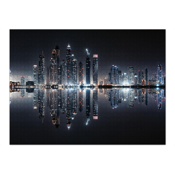 Puzzle Ravensburger "Dubai Marina bei Nacht" artboxONE - Städte,Reise,Architektur,Reise / Länder,Städte / Dubai