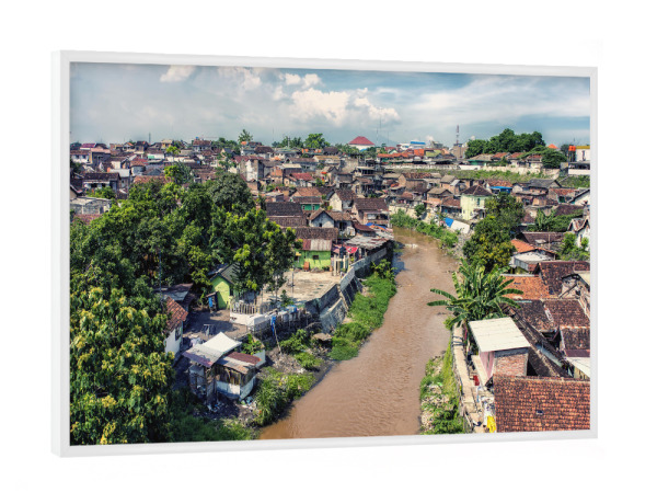 Poster mit weißem Rahmen "Yogyakarta" artboxONE - Städte,Reise,Architektur,Reise / Asien,Reise / Länder
