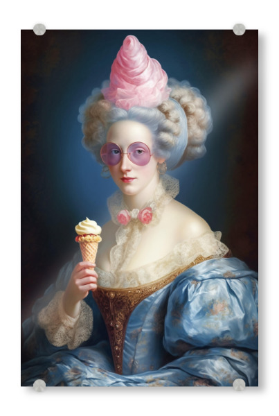 Acrylglasbild "Icecrem for ever" artboxONE - Menschen,Fiktion,Lustig