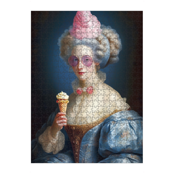 Puzzle Ravensburger "Icecrem for ever" artboxONE - Menschen,Fiktion,Lustig