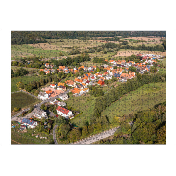 artboxONE Puzzle "Das Dorf Unhausen" artboxONE - Natur,Architektur