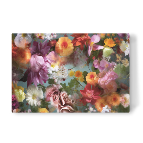 Leinwandbild "Buntes Blumen design" artboxONE - Natur,Floral,Abstrakt