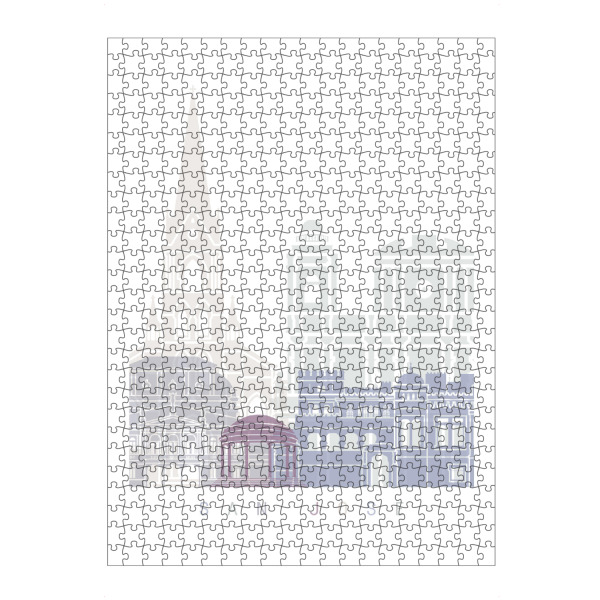 Puzzle Ravensburger "SAN JOSE CR SKYLINE PASTELL" artboxONE - Städte,Architektur