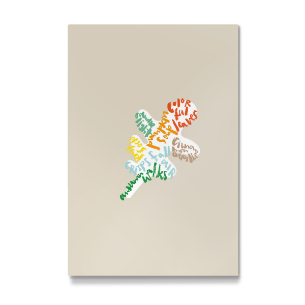 Galerie-Print "Herbstblatt - Herbst Lettering" 30x20 cm artboxONE