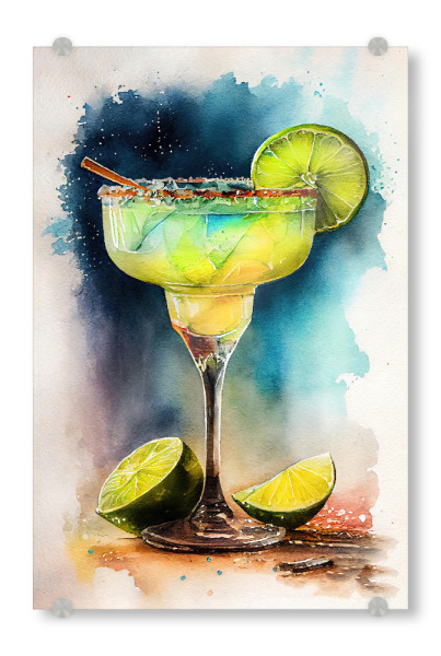 Acrylglasbild "Zitrus- und Salzgetränk" artboxONE - Essen & Trinken,Essen & Trinken / Alkohol